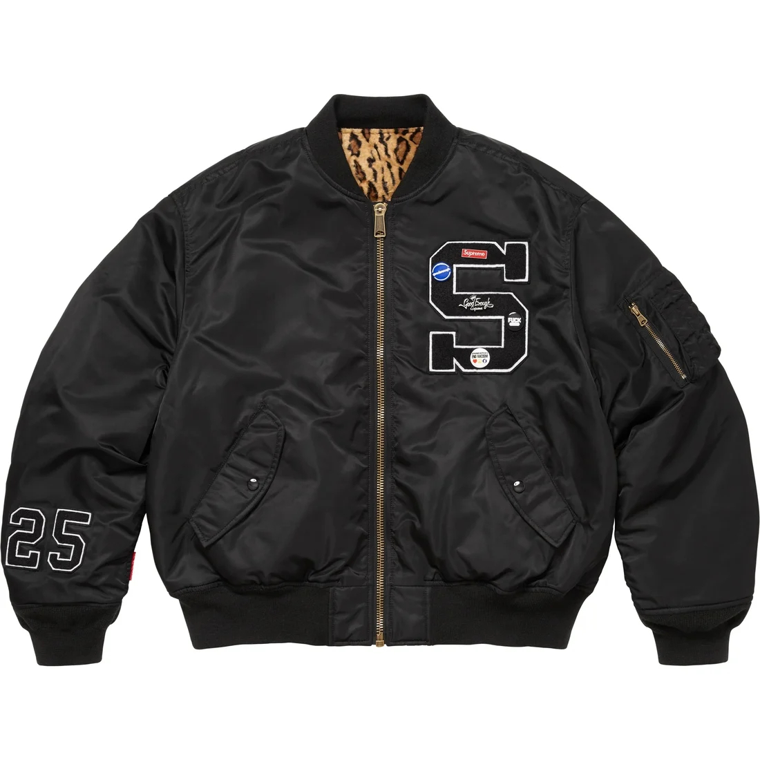 

Supreme Хорошая обратимая куртка, Black/Black