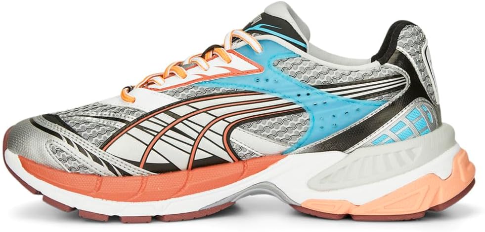 Мужские кроссовки PUMA Velophasis с поэтапной шнуровкой - серые — фото 3