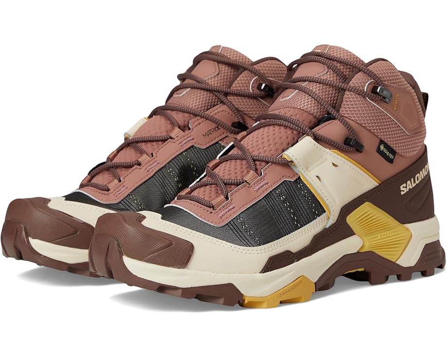 

Треккинговые кроссовки Salomon X Ultra 5 Mid GTX, цвет Burlwood/French Roast/Rattan