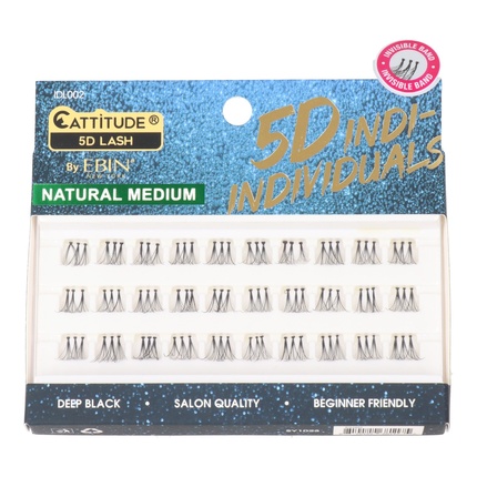 

Cattitude 5d Indi Individuals Lash Natural Medium 002 Ebin New York