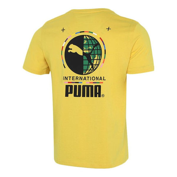 

Футболка graphic t-shirt 'yellow black' Puma, желтый