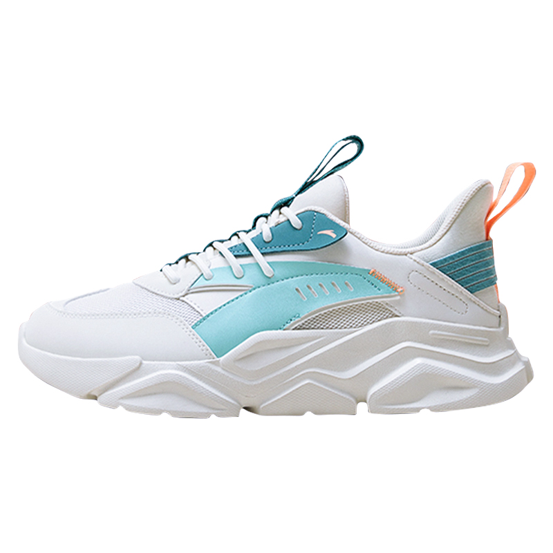 

Anta Life Collection Противоскользящие Поддерживающие Легкие Полувысокие Беговые Кроссовки Мужские Бело-Голубые, Цвет: Слоновая Кость/Речной Голубой/Шелковый Сине-Зеленый