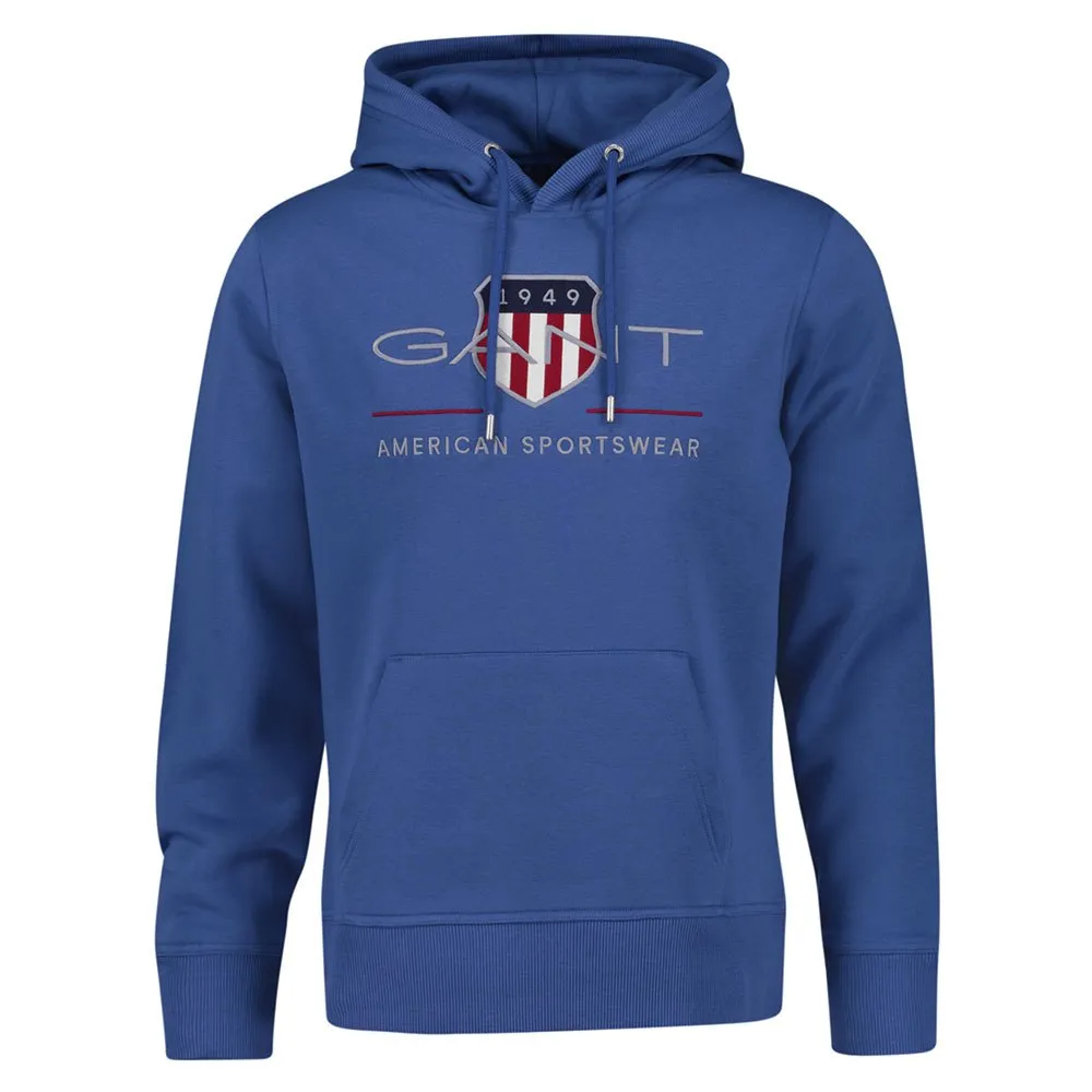 

Худи Gant Archive Shield Regular Fit, синий