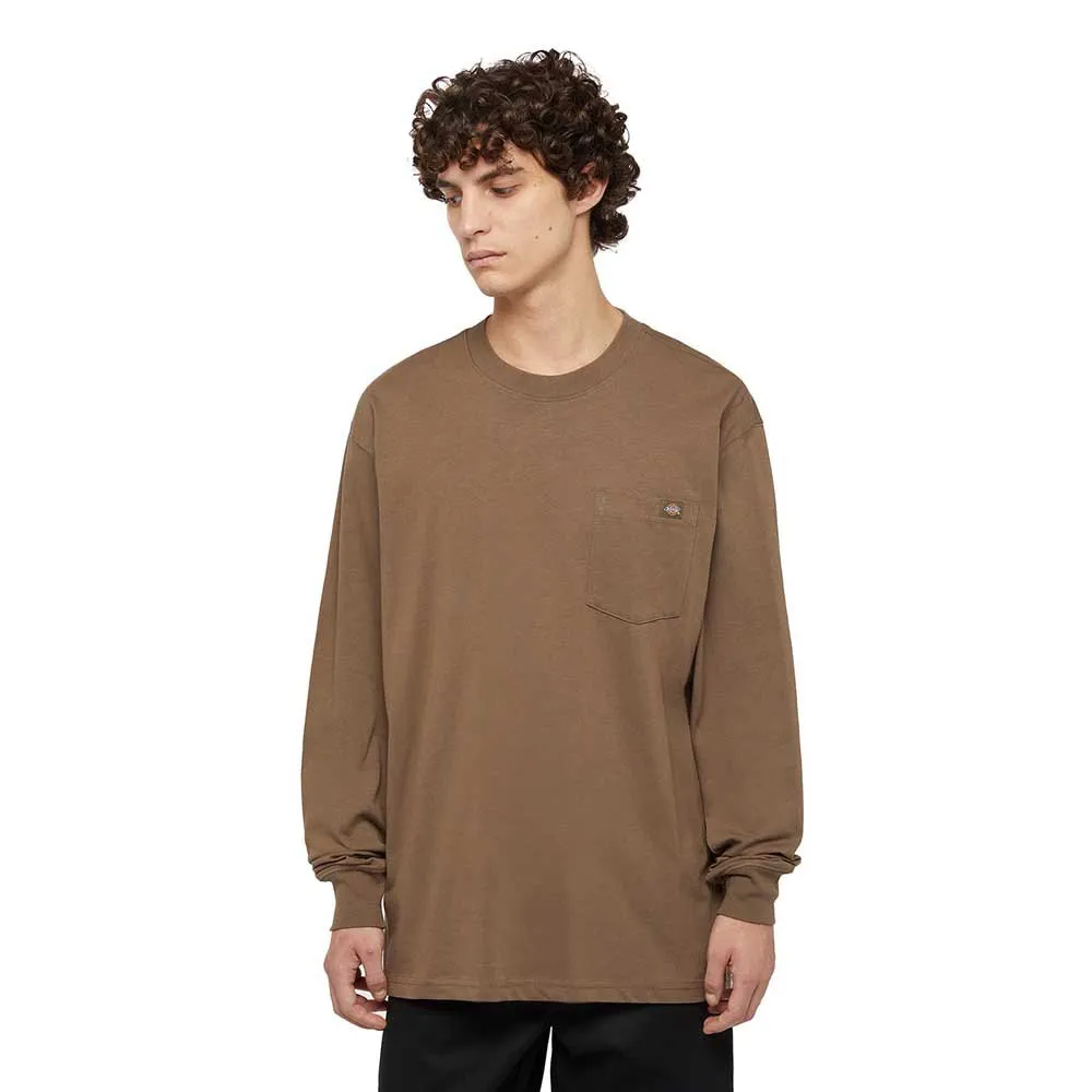 

Футболка Dickies Luray Pocket long sleeve, коричневый