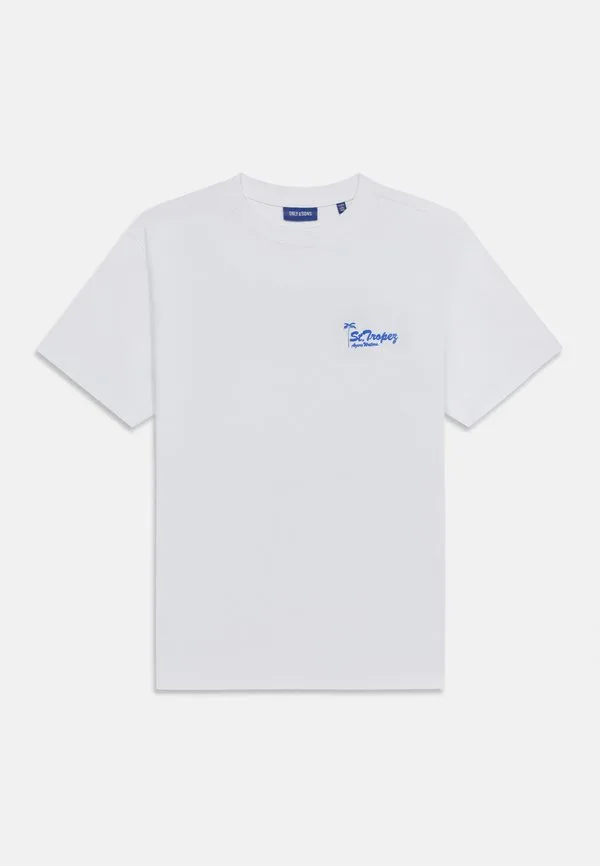 Футболка с принтом osjmilo sketch life coast Only & Sons Junior, Bright White — фото 3