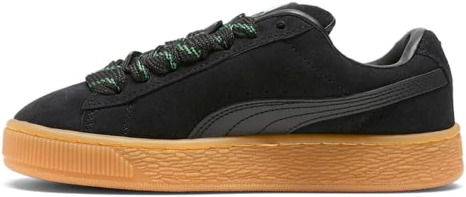 Кроссовки Puma Unisex-Child Suede XL (Little Kid), белый/черный — фото 3
