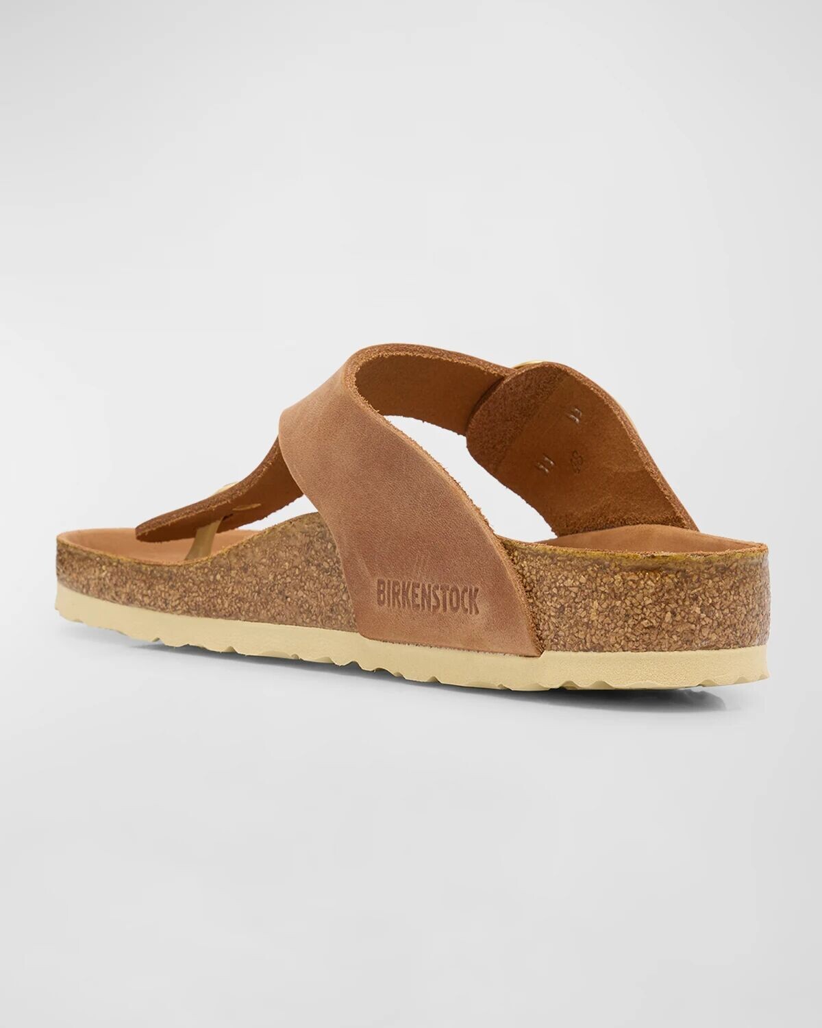 Кожаные сандалии Giza с ремешками с пряжкой BIRKENSTOCK, цвет Cognac — фото 3