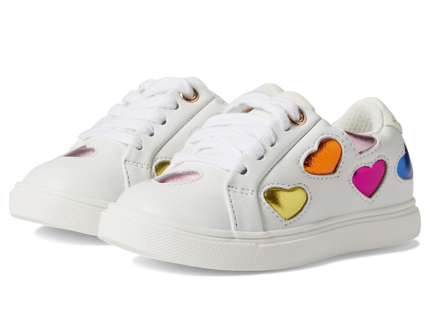 Кроссовки Kurt Geiger London Kids Mini Lane Love (Toddler), белый — фото 2