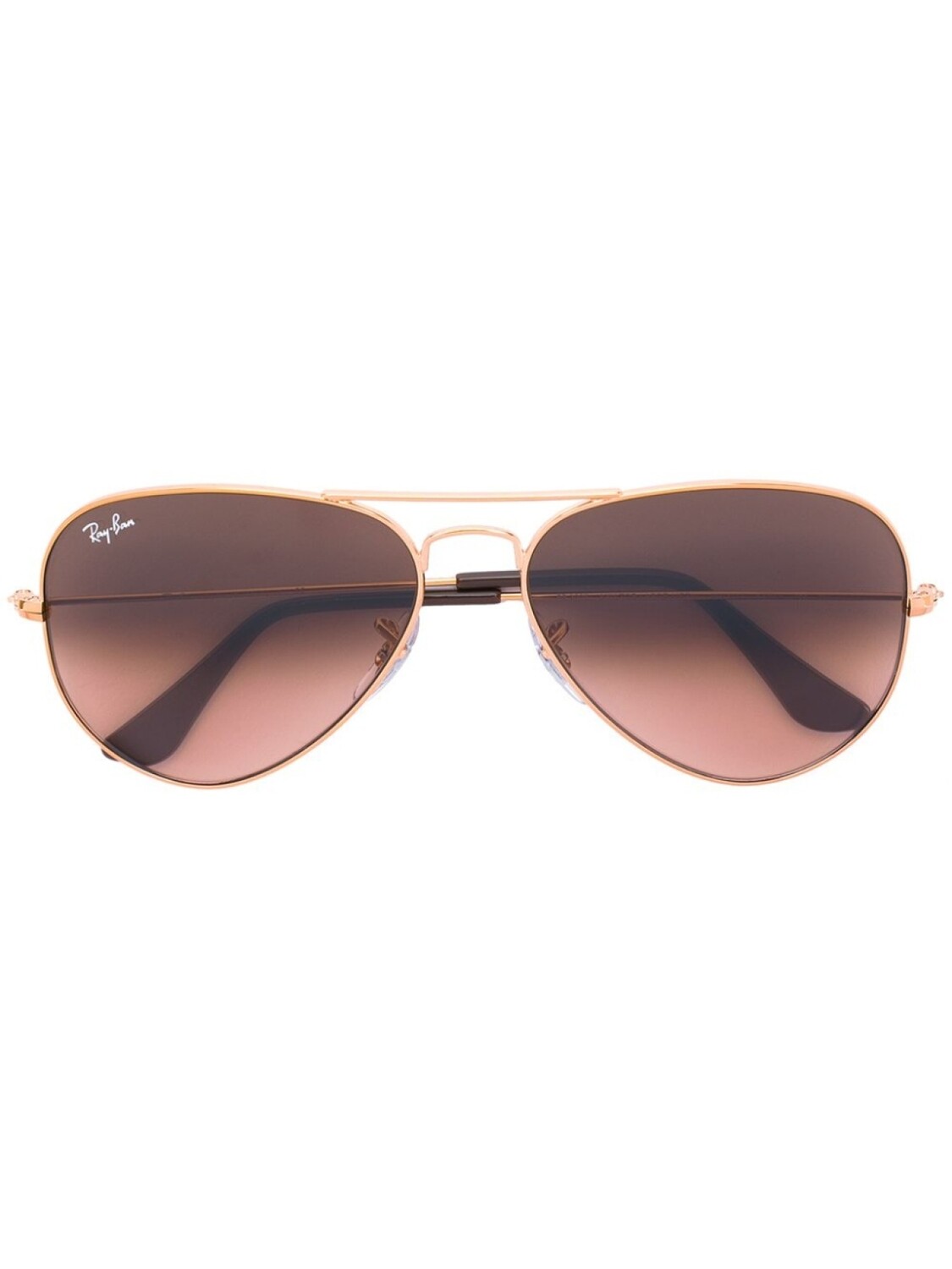 

Ray-Ban солнцезащитные очки-авиаторы, коричневый