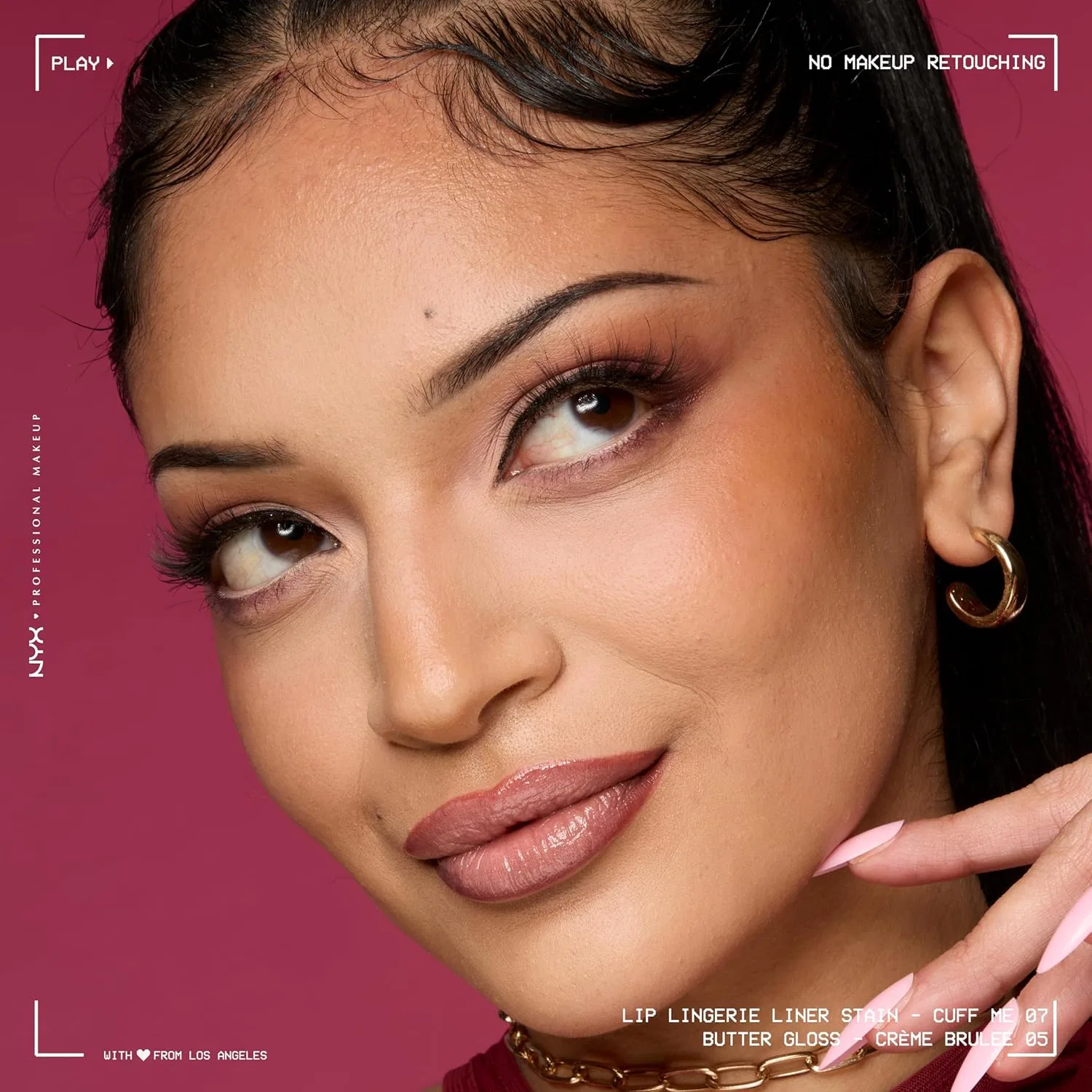 Контурная помада-стик NYX Professional Makeup Lip Lingerie Liner Stain, оттенок Cuff Me, 0.03 fl oz — фото 4