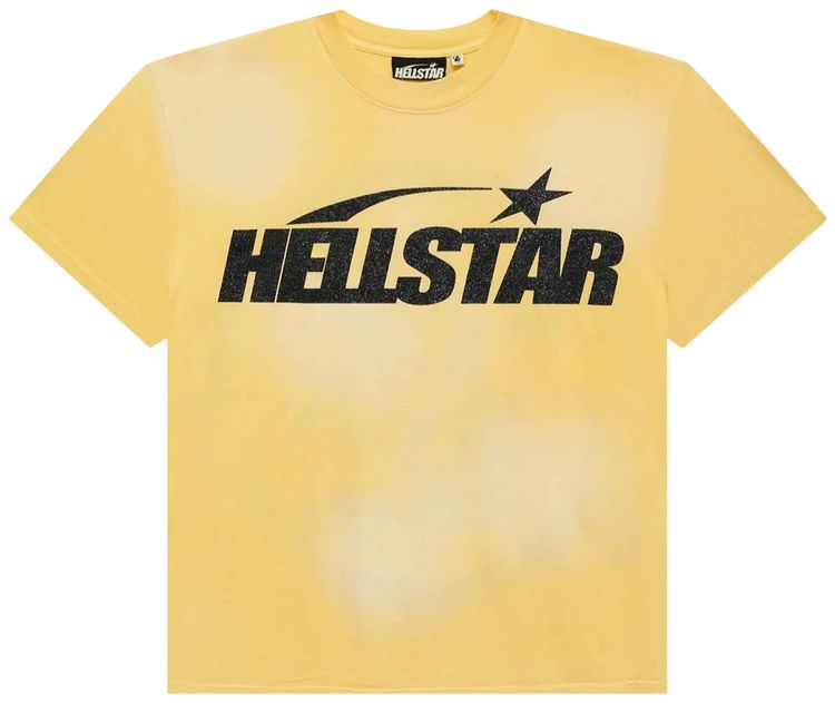 

Футболка Hellstar Classic Black Glitter Logo T-Shirt 'Yellow', желтый