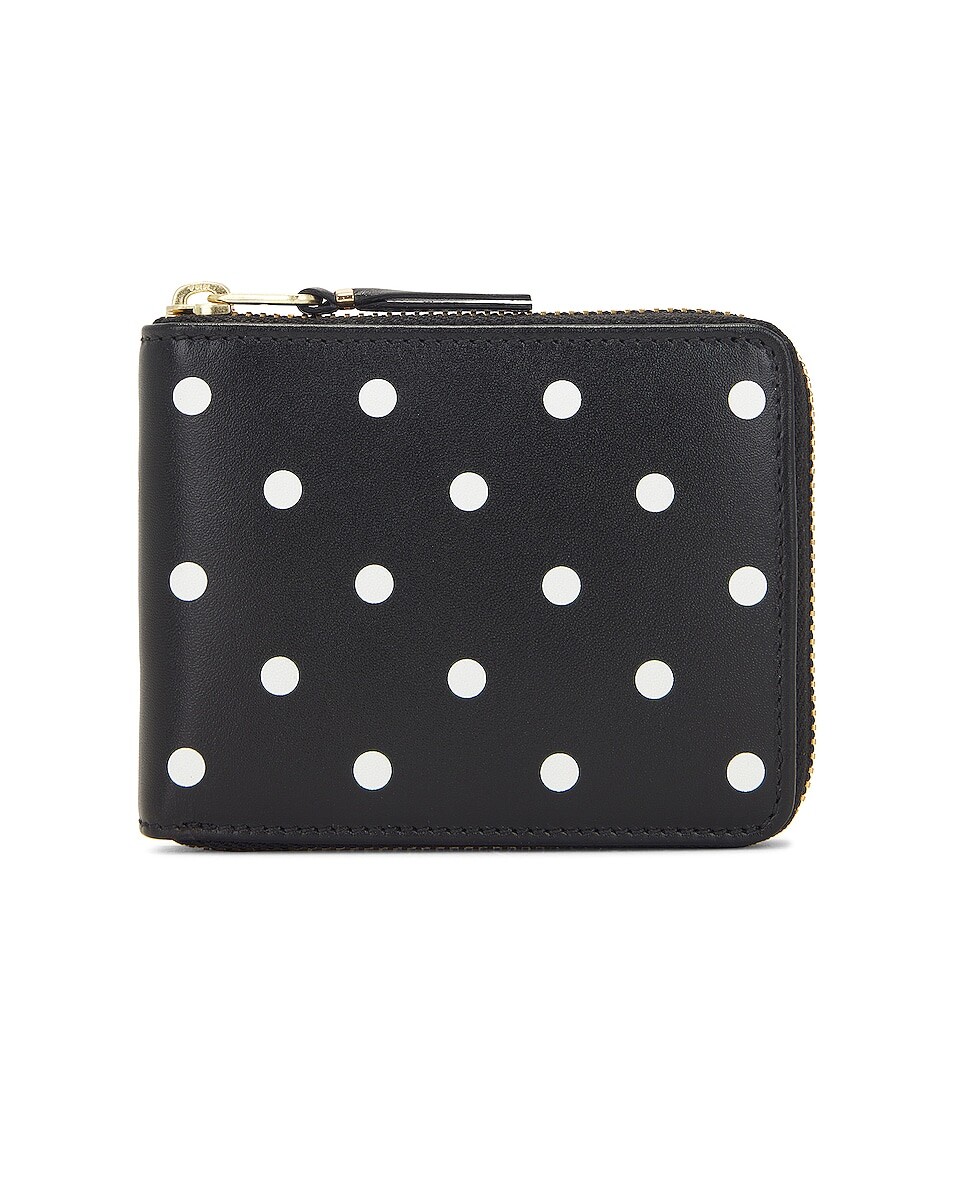 

Кошелек Comme des Garçons Dots Printed Leather Zip, черный