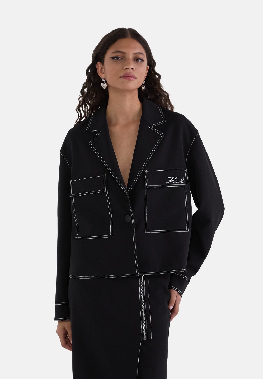 

Блейзер KARL LAGERFELD, черный