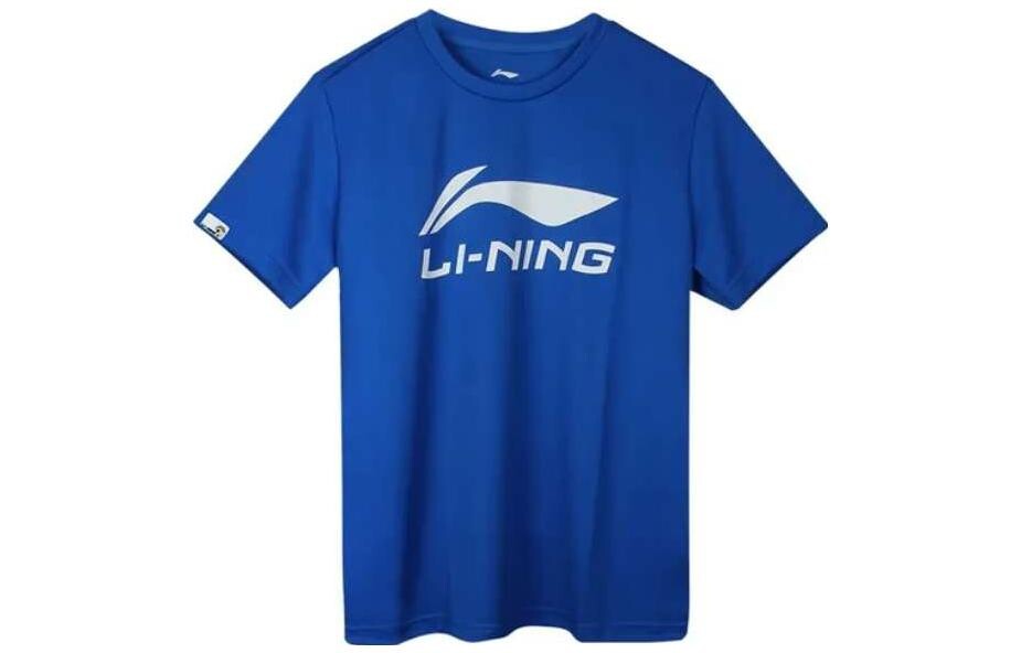 

Футболка унисекс кристально-голубая Lining, голубой