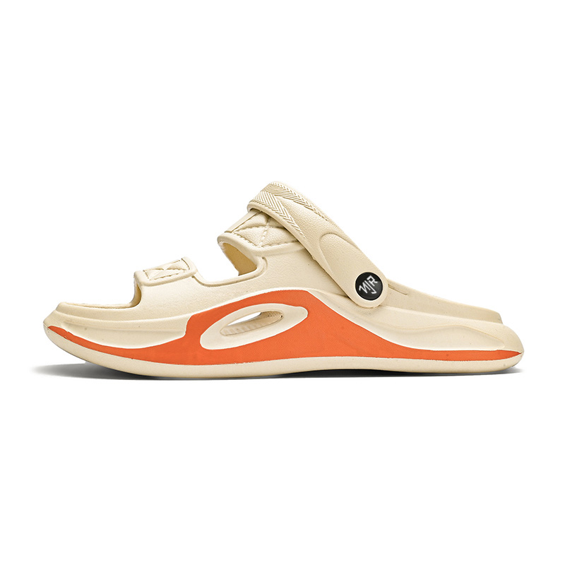 

NANJIREN Пляжные сандалии мужские черно-белые сине-бежевые оранжево-бежевые, цвет Beige Orange