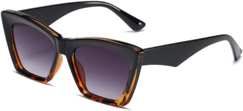 

Солнцезащитные очки UV400 с эффектом «кошачий глаз» и плавным переходом цвета, подходят для женщин и мужчин, для бега и занятий спортом на открытом воздухе UYPTK, Black Leopard Grey