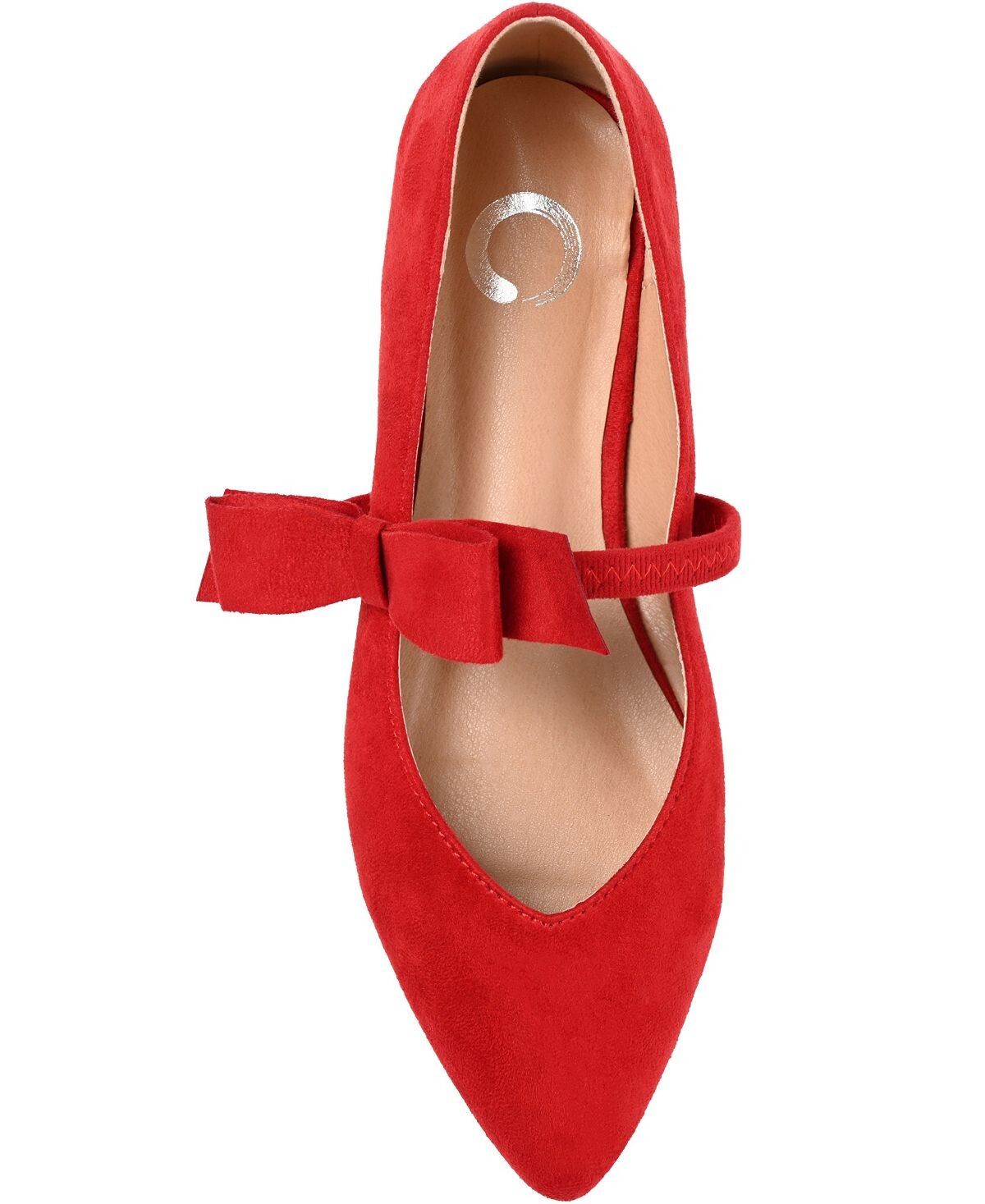 Женские туфли на плоской подошве Aizlynn Mary Jane Journee Collection, красный — фото 4