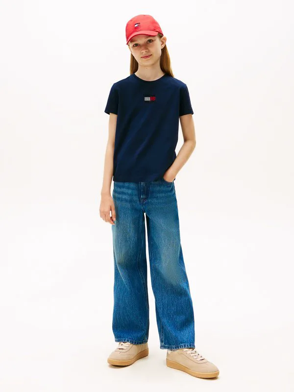Базовая футболка с флагом рейна Tommy Hilfiger, Dark Night Navy — фото 2