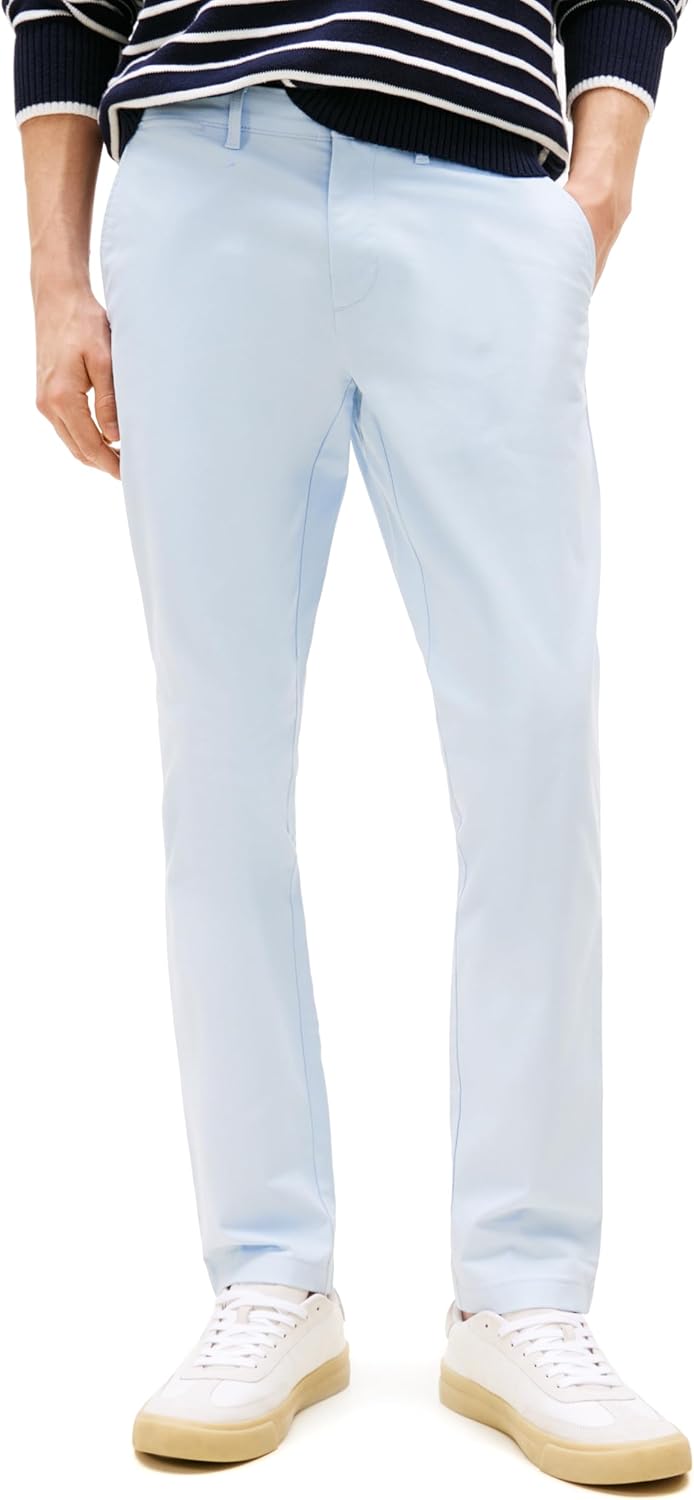 

Мужские брюки-чиносы Tommy Hilfiger из эластичного хлопка, облегающего кроя, Breezy Blue