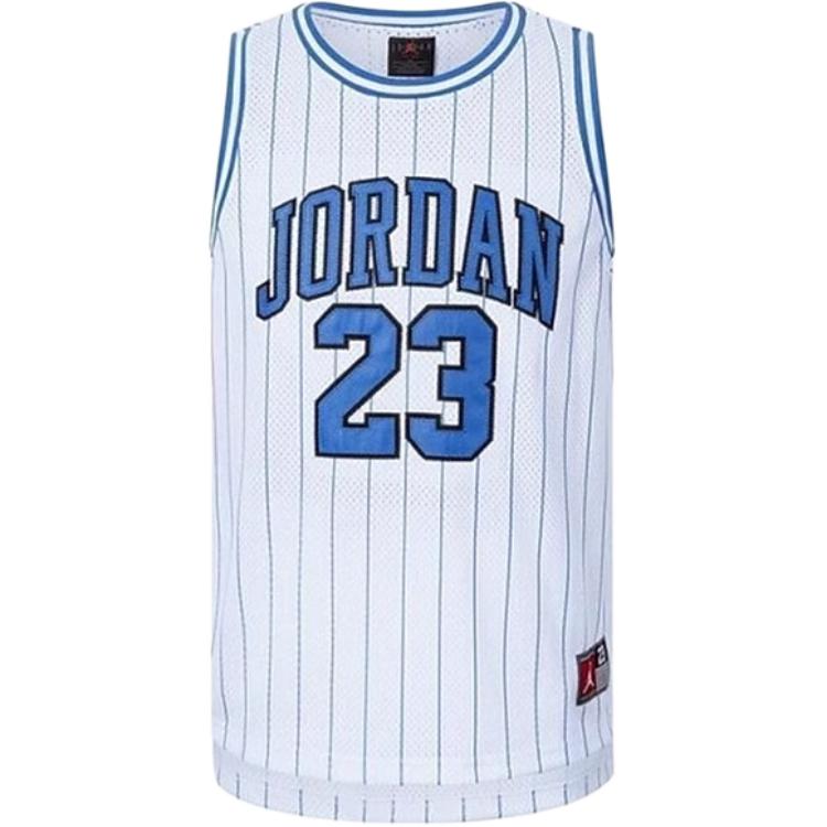 

Jordan Майка белая с синими полосками teenagers