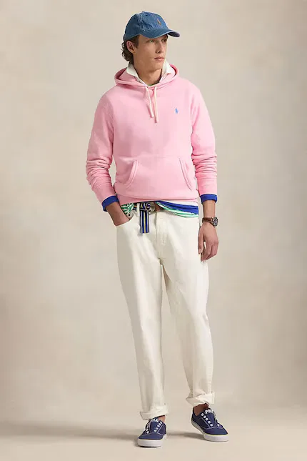 Худи хлопковая Polo Ralph Lauren, розовый — фото 3