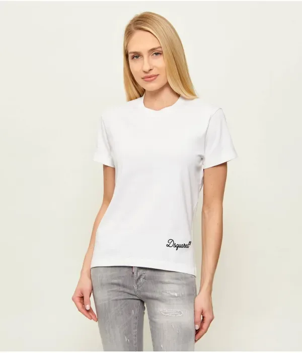 Фирменная футболка regular fit Dsquared2, белый