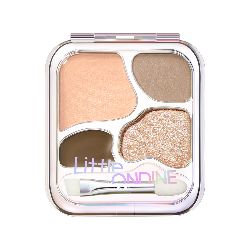 Палетка теней для век Little Ondine Lying Silkworm Powder Palette, 01 + 02 — фото 2