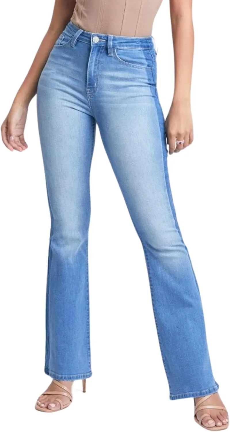 

YMI Women's Flare Jeans с теневой боковой панелью, P79856