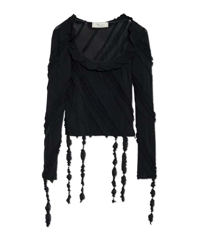 

Топ с длинными рукавами Blumarine, черный
