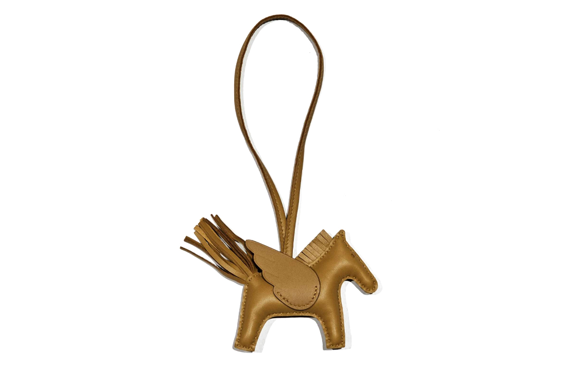 HERMES Подвеска Rodeo Pegase унисекс землисто-желтая, Earth Yellow — фото 3