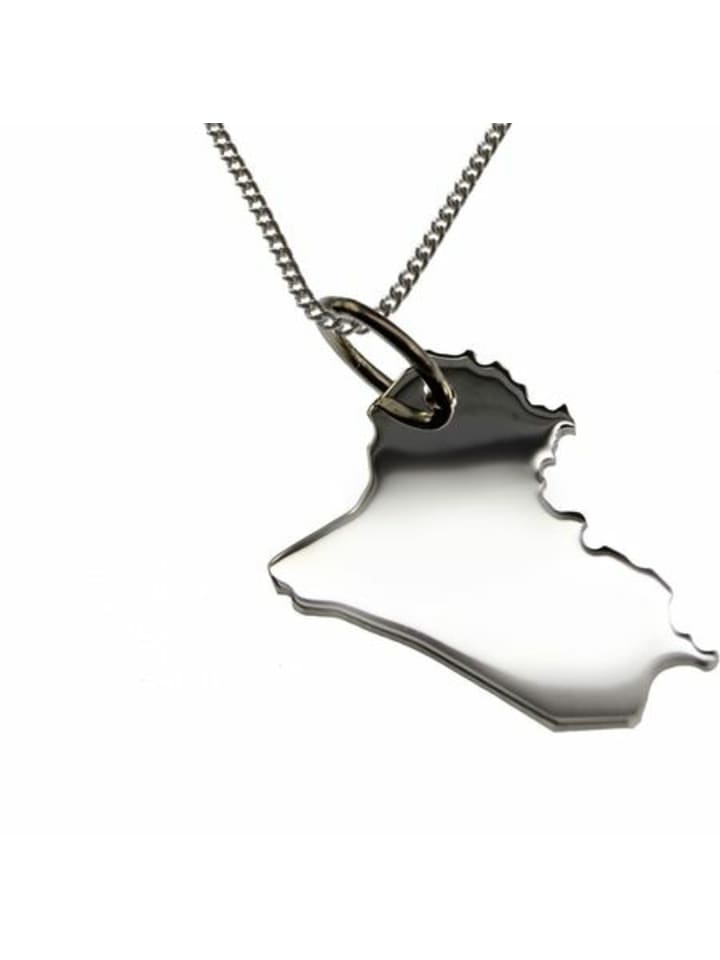 

Schmuckador Колье 50 см + кулон с изображением Ирака из чистого серебра 925 пробы