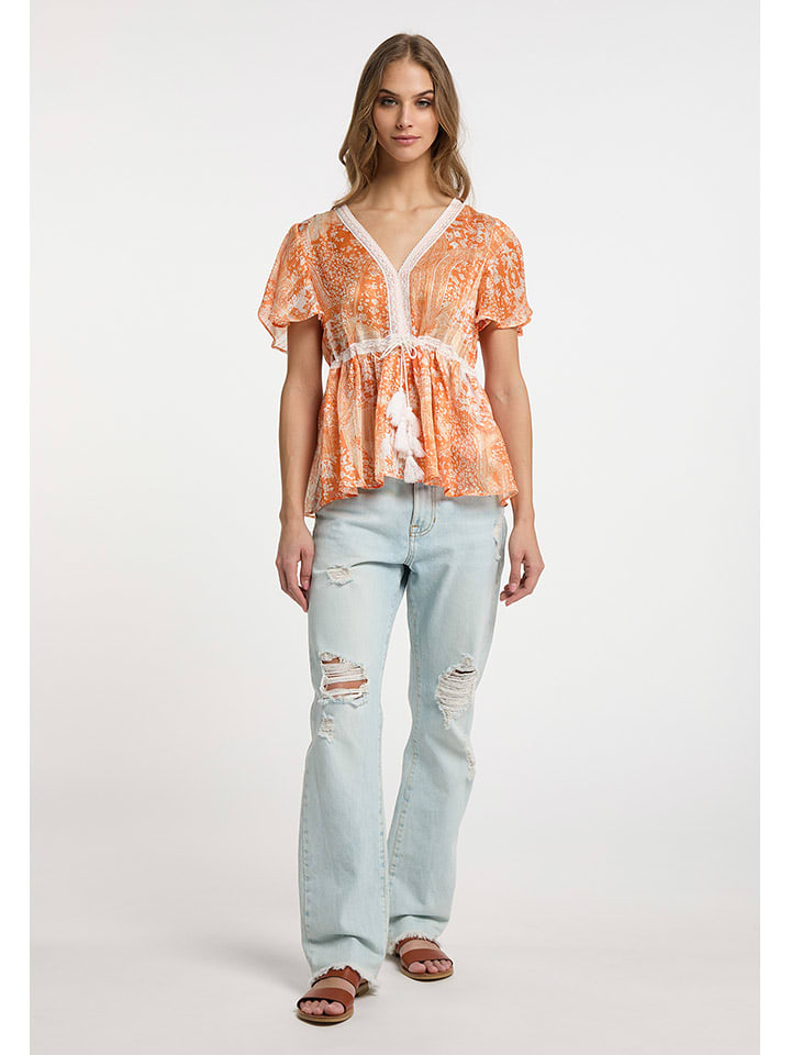 

IZIA Блузка оранжево-белого цвета