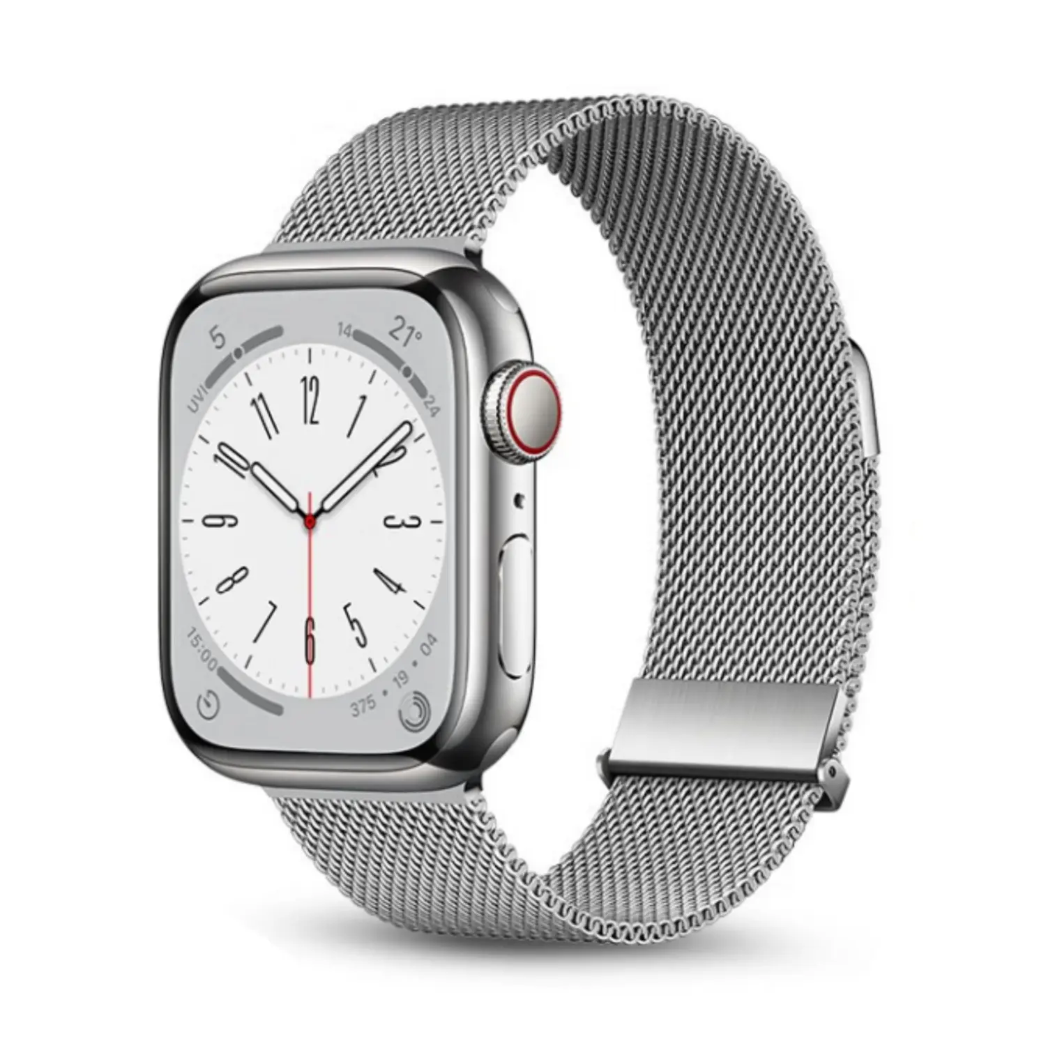 

Wepro Часы Strap Apple Compatibility Metal, Double Magnetic Buckle[Silver]