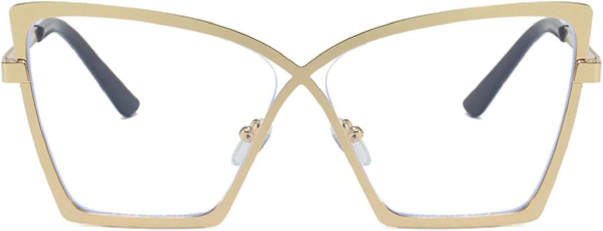 

Большие солнцезащитные очки-пилот «кошачий глаз» для женщин, 2025 год, роскошная винтажная металлическая оправа, защита от УФ-излучения UV400, модные очки для леди mincl, C2