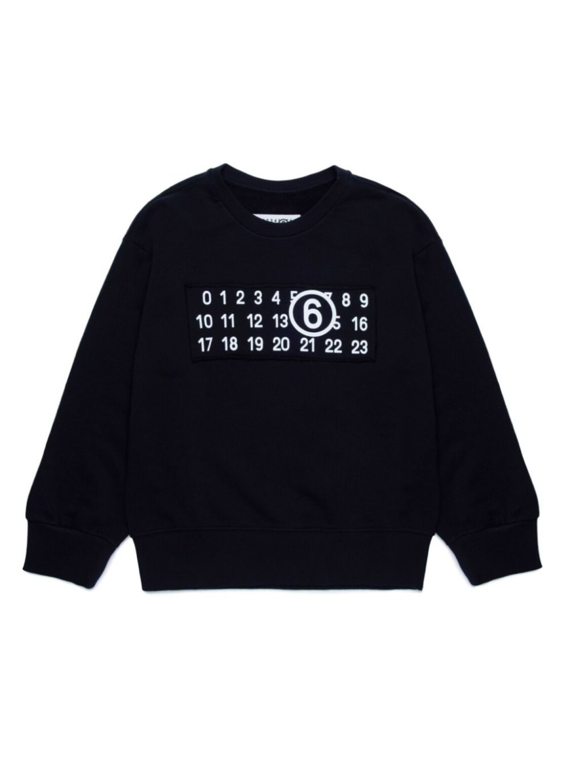

Толстовка с логотипом MM6 Maison Margiela Kids, черный