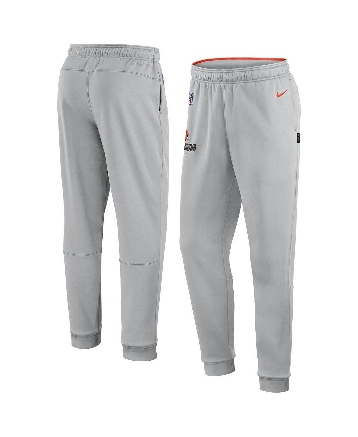 

Мужские серые спортивные брюки с логотипом Cleveland Browns Sideline Nike