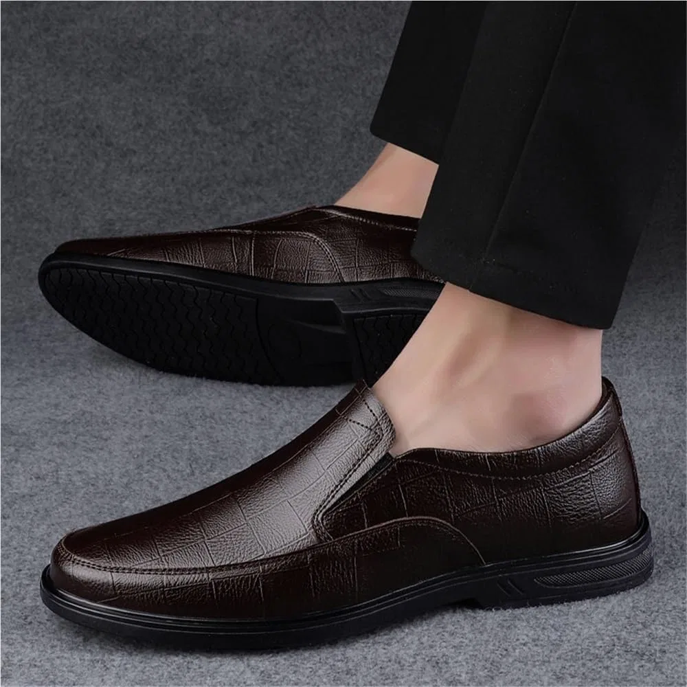 Лоферы кожаные Cow Leather Oxford, Brown UOPYNE — фото 3
