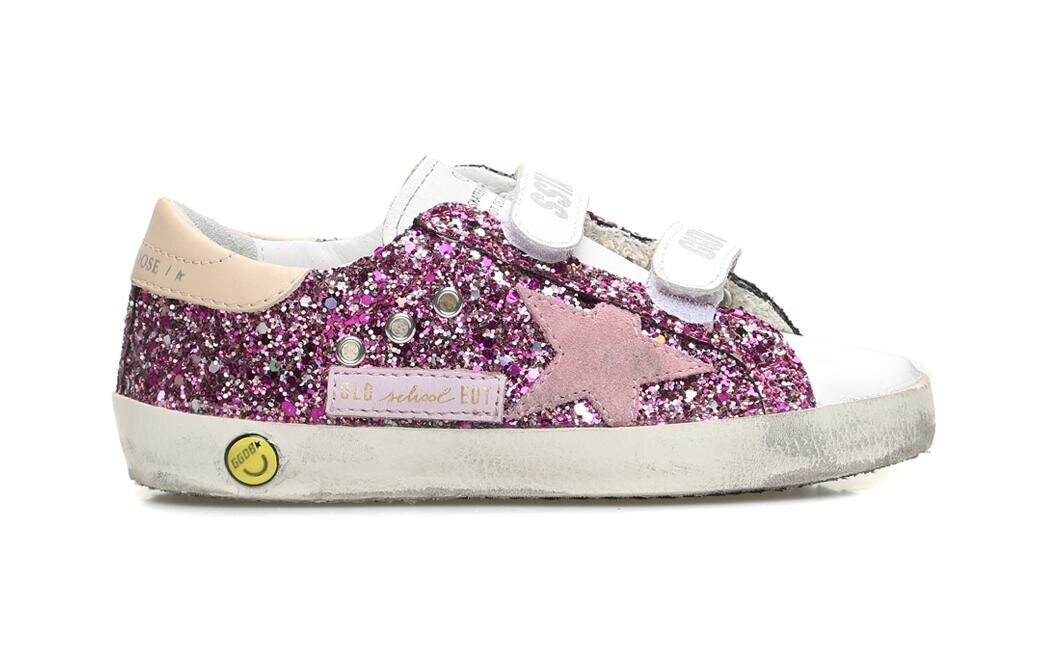 Кроссовки детские Golden Goose PS Low-top, белый / розовый — фото 2