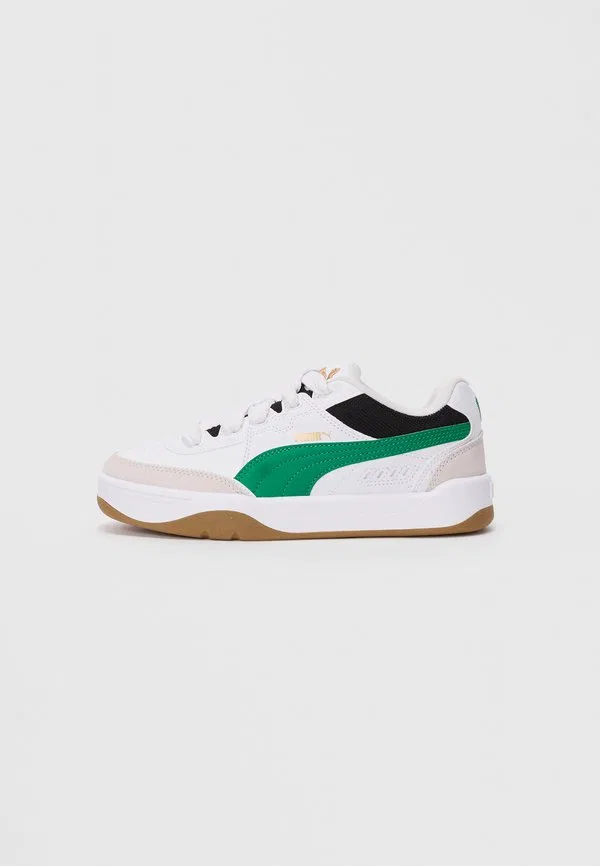 Парковые скейтбордистские кроссовки белого/зеленого/золотистого цвета Puma, White/Archive Green/Gold-Coloured