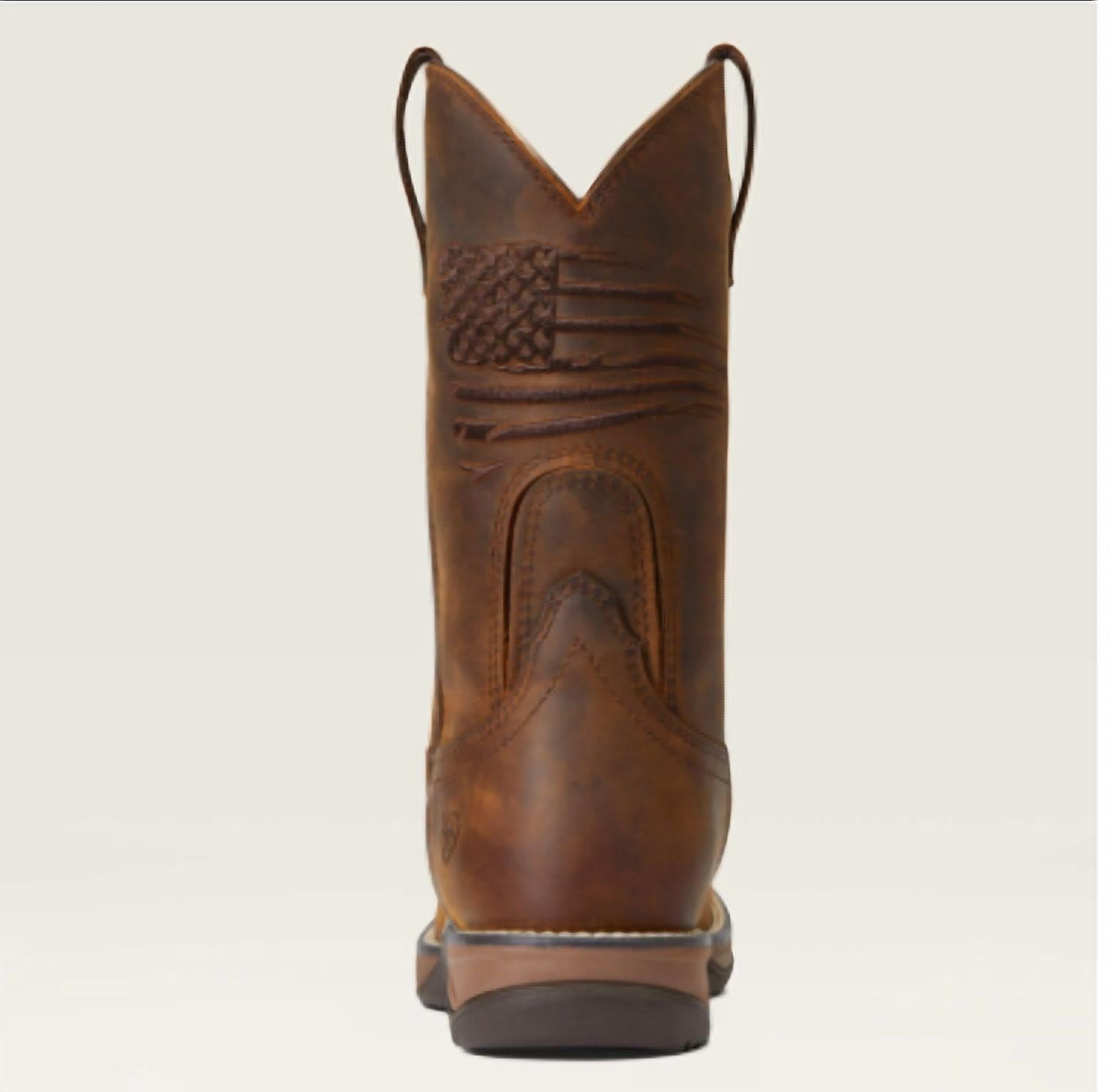 Женские ковбойские сапоги ARIAT Anthem Patriot кожаные, коричневый — фото 3