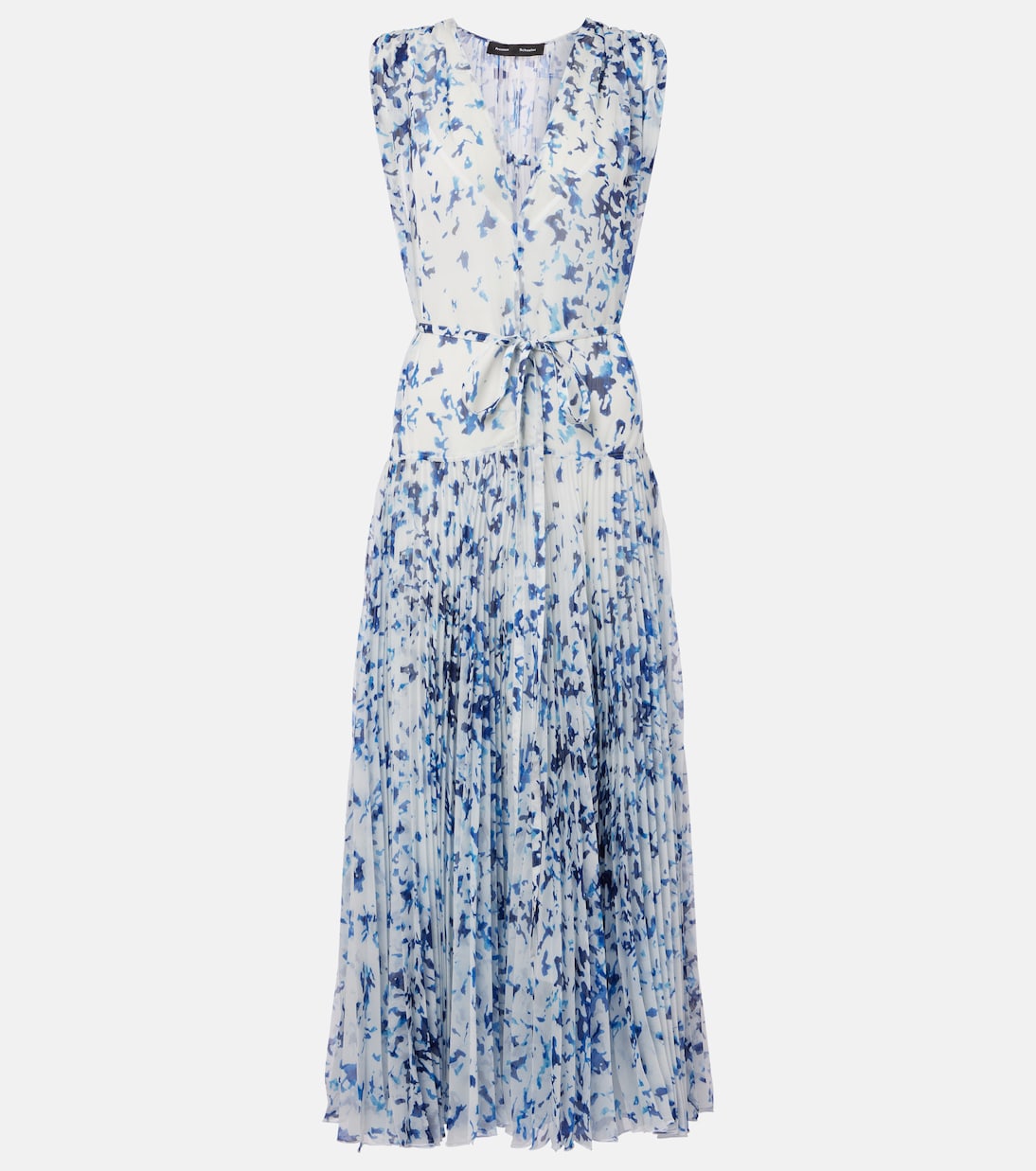 

Печатный шифоновый макси-платье Patt Proenza Schouler, Off White Multi