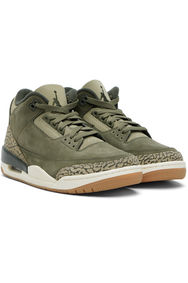 Nike Jordan Кроссовки Air Jordan 3 Retro цвета хаки — фото 4