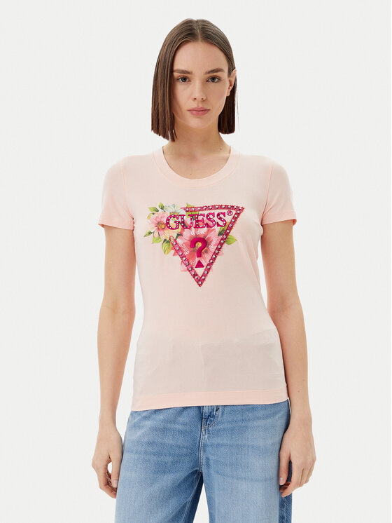 

Облегающая футболка W5GI10 J1314 Guess, розовый