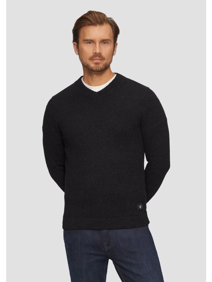 

Пуловер s.Oliver Strickpullover langarm, черный