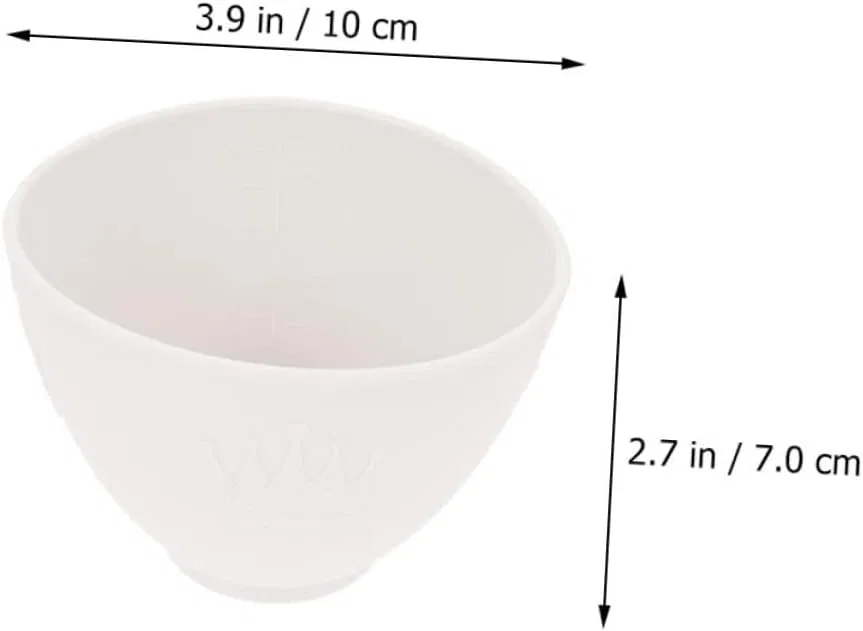 Набор для смешивания масок для лица Silicone Bowl PAMINGONO белый — фото 2