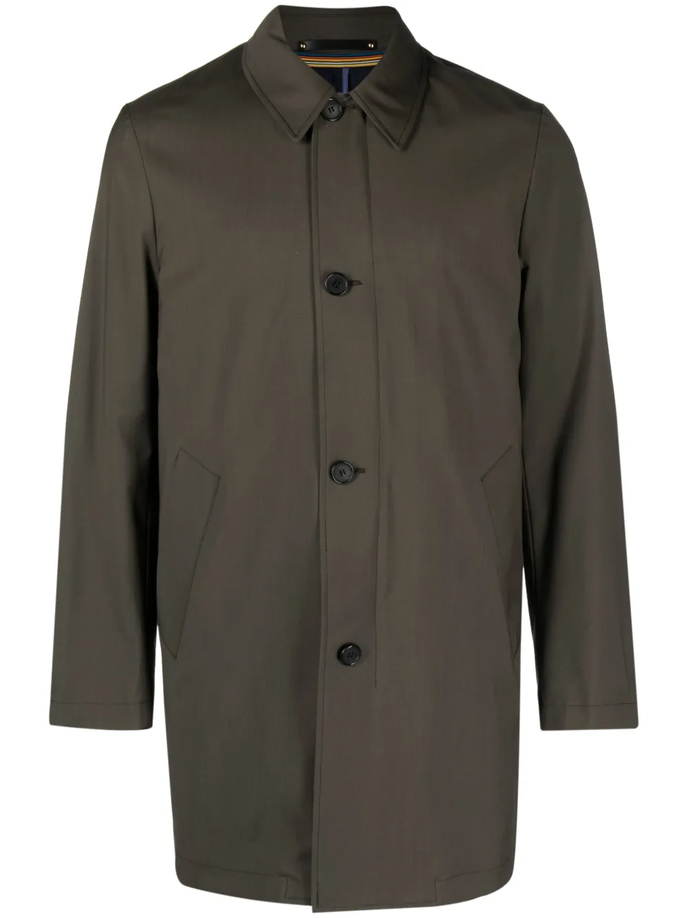 

Однобортное пальто Storm System Paul Smith, зеленый