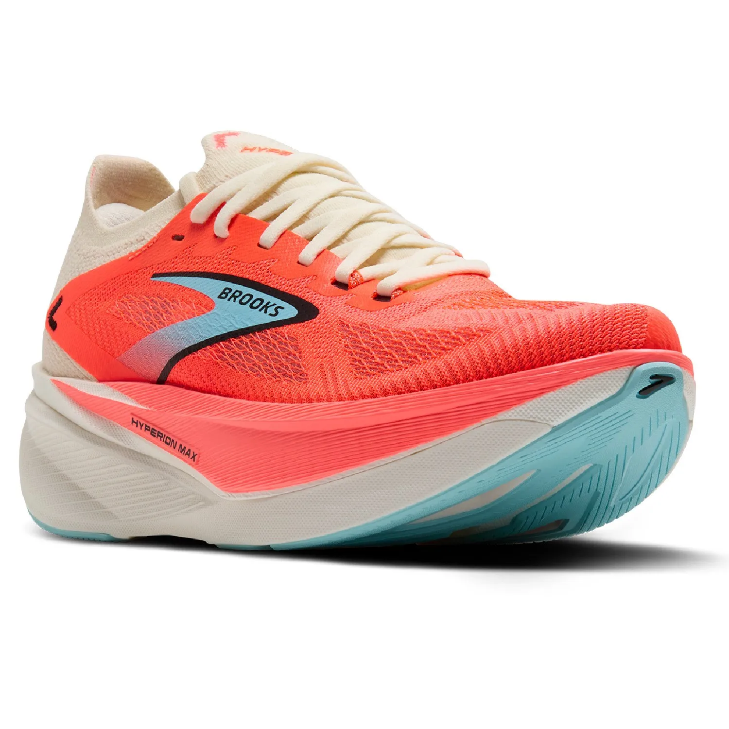 Женские кроссовки Hyperion Max 3 для бега по дороге Brooks, Coconut/Fiery Coral/Atomizer — фото 3