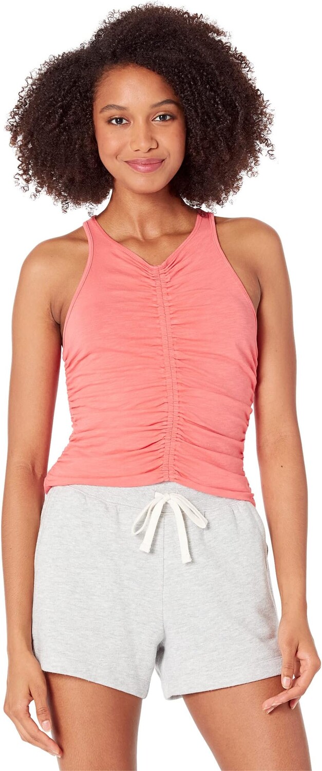

Топ SUNDRY Ruched Tank, цвет Sunset