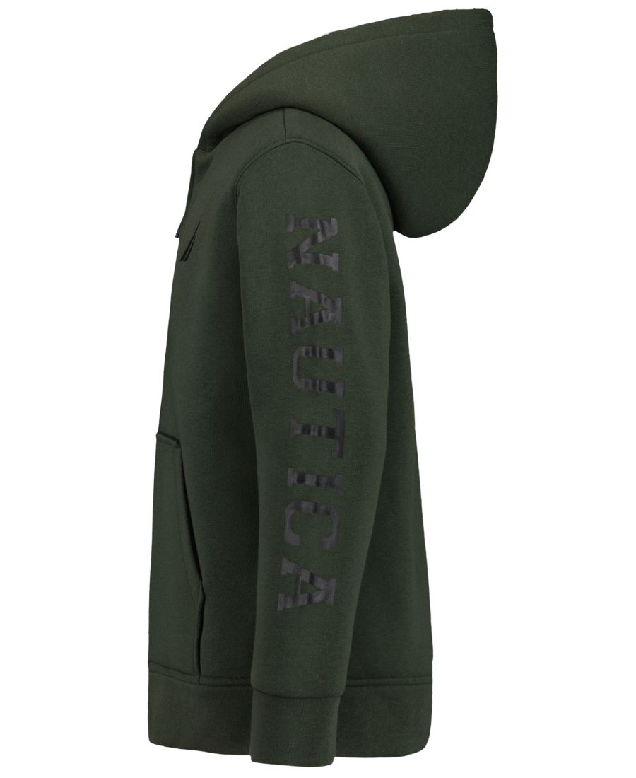 Детская толстовка на молнии Sherpa, размеры 8-20 Nautica, Deep Forest — фото 2