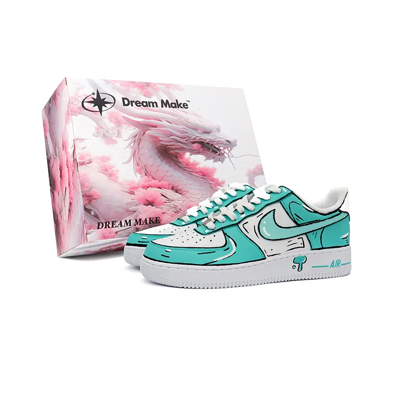 

Nike Кроссовки Air Force 1 Anime Graffiti, износостойкие, низкие, для скейтбординга, мужские, белые